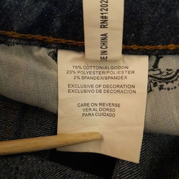 Be-Girl Skinny Jeans Plus Size 18 Distressed Acid Wash High-Rise Corset Waist - Picture 13 of 16